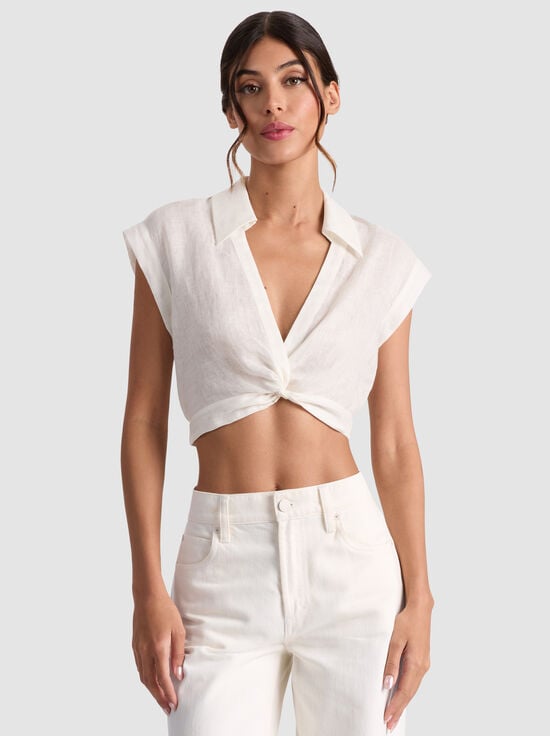 OFF WHITE-MILA CROPPED TOP