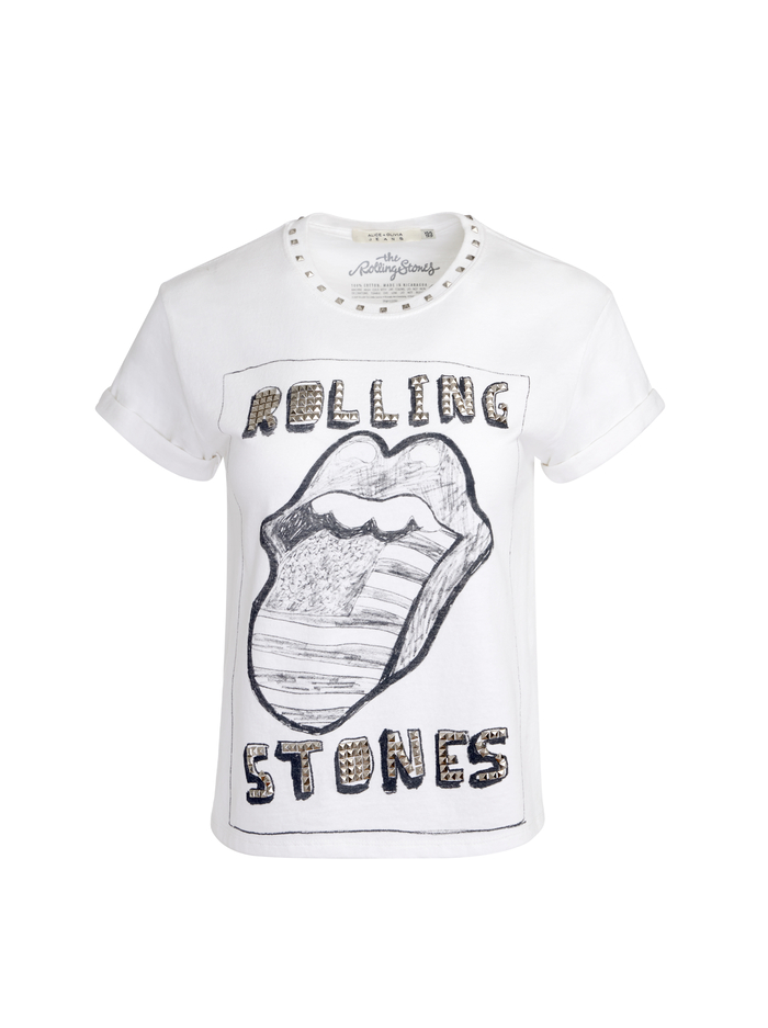 BERK TEE - VINTAGE WHITE image 5 - Alice And Olivia