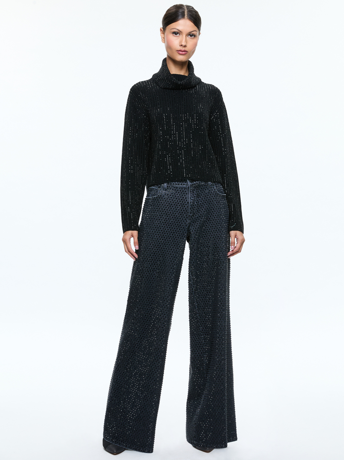 CORIN PULLOVER - BLACK image 4 - Alice And Olivia