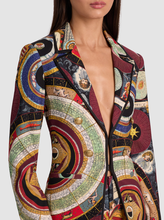 HANDS OF TIME-MYA PRINTED BLAZER