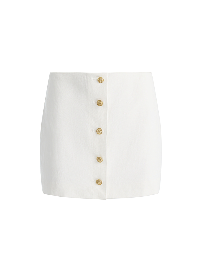 RUBI MINI SKIRT - OFF WHITE image 5 - ALICE + OLIVIA