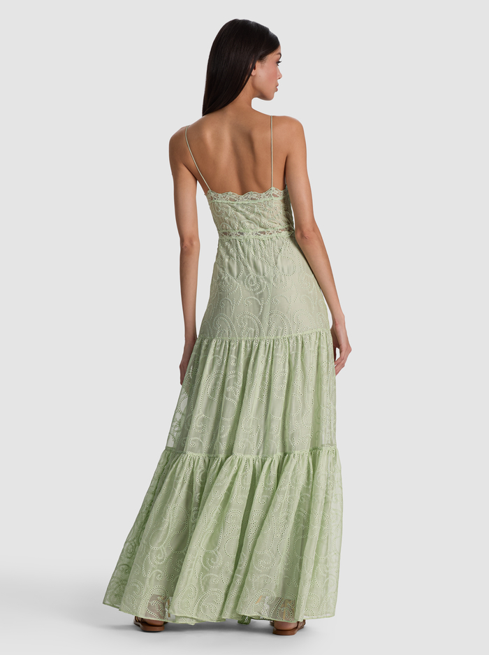 NICKY TIERED MAXI DRESS - LIGHT SAGE image 3 - ALICE + OLIVIA