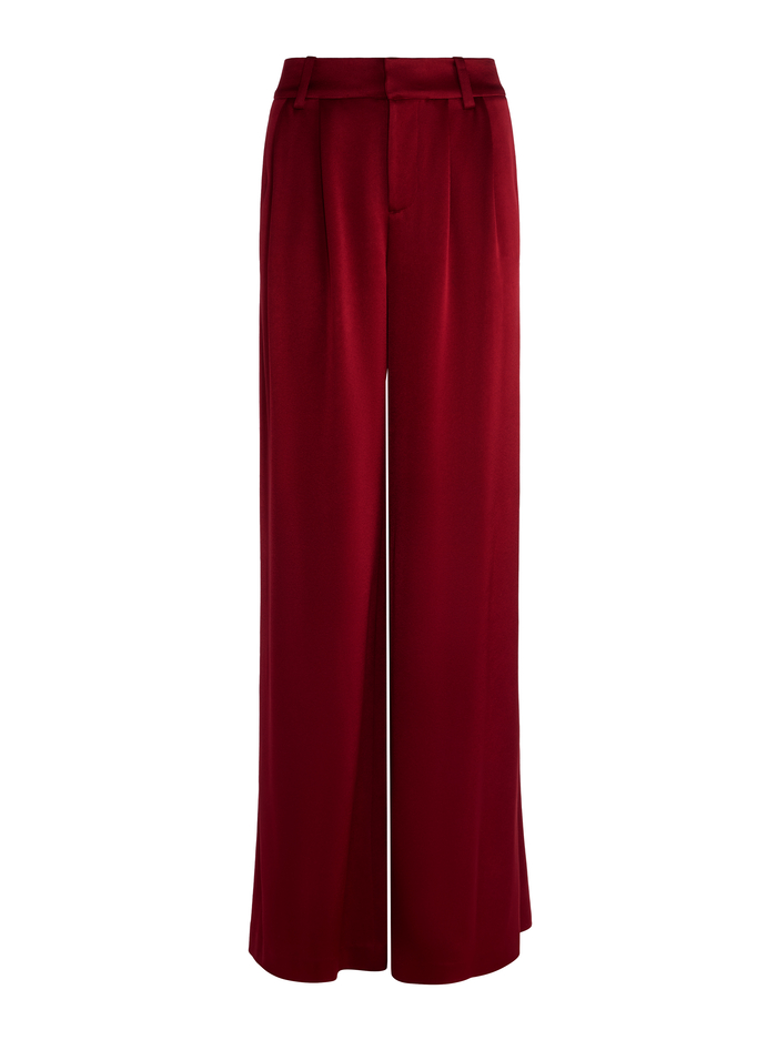 KENNEDY TROUSER - OXBLOOD image 5 - Alice And Olivia