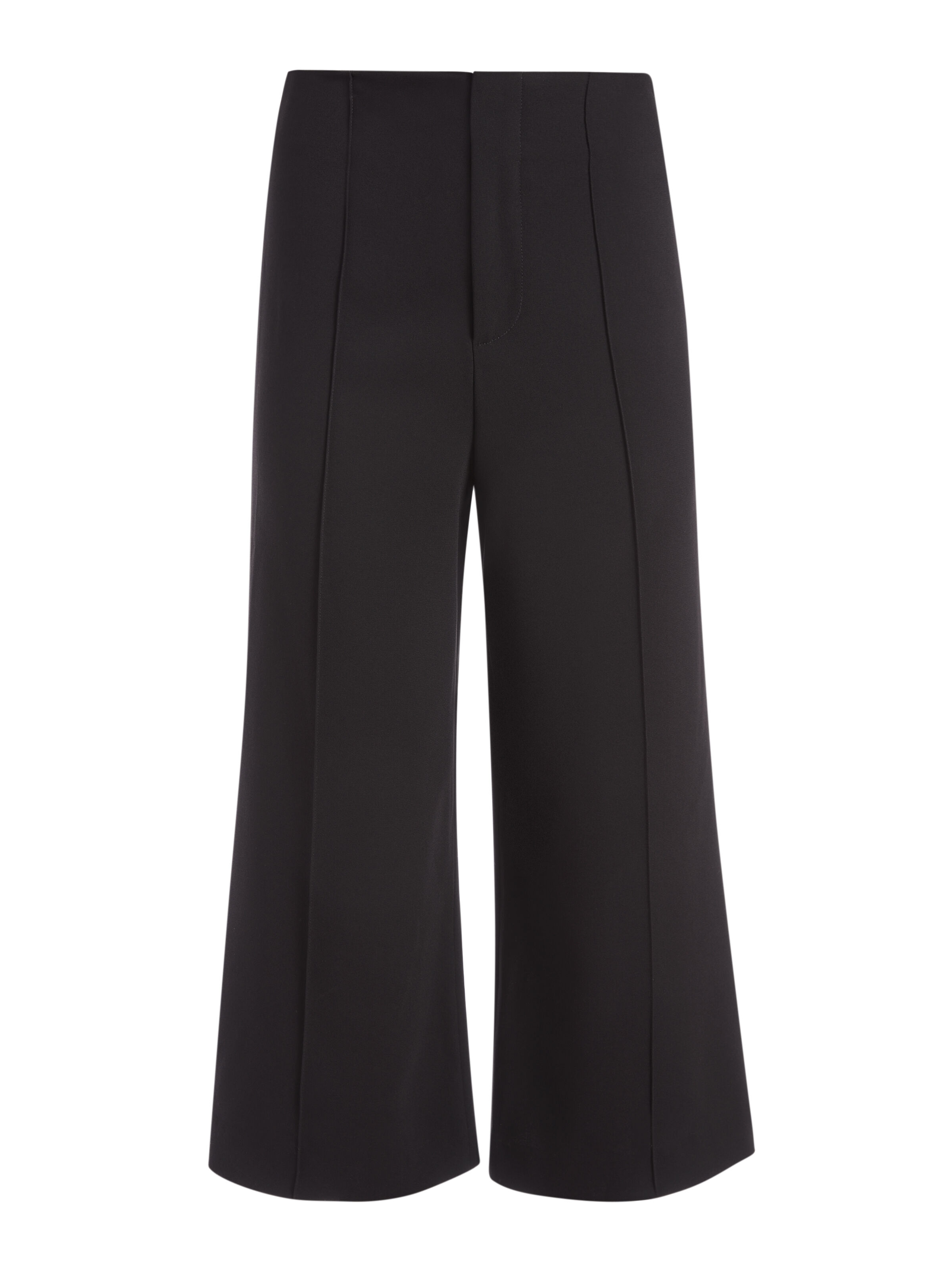 black wide leg trousers high waisted