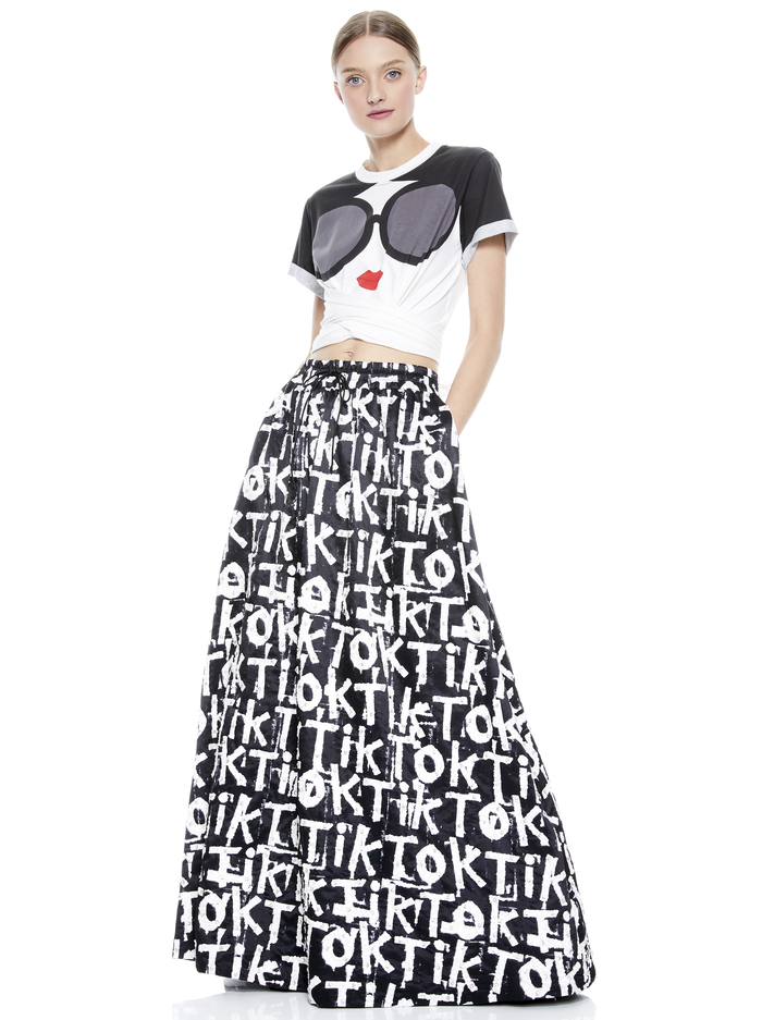 AO X TIKTOK DIXIE MAXI SKIRT - TIKTOK image 4 - Alice And Olivia