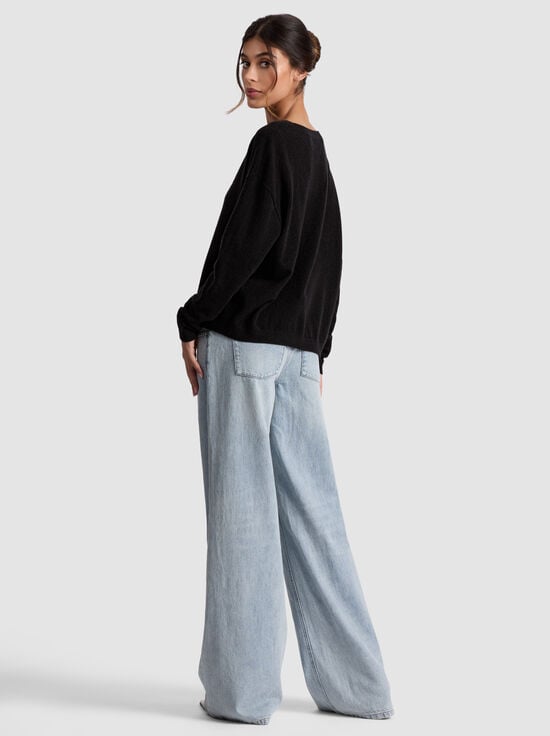 BLACK-WILLIAMS CASHMERE PULLOVER