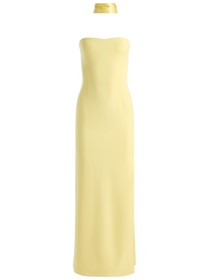 CHANA MAXI DRESS WITH SCARF - BUTTER image 5 - ALICE + OLIVIA
