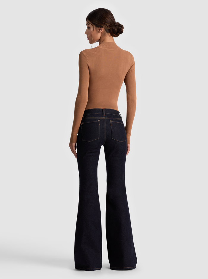 DELILAH LACE UP JEAN - DARK RINSE image 2 - Alice And Olivia