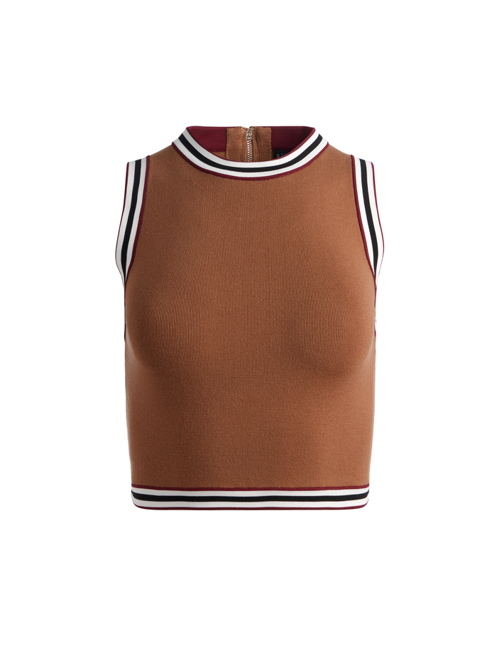 AMITY TANK - TAN MULTI image 5 - Alice And Olivia