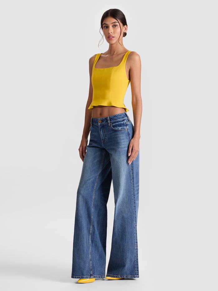 VERA BUSTIER TOP - GOLDEN HOUR image 4 - Alice And Olivia