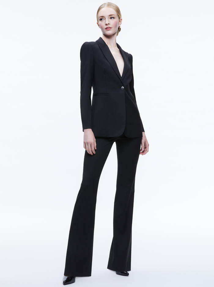BREANN FITTED BLAZER - BLACK image 2 - Alice And Olivia
