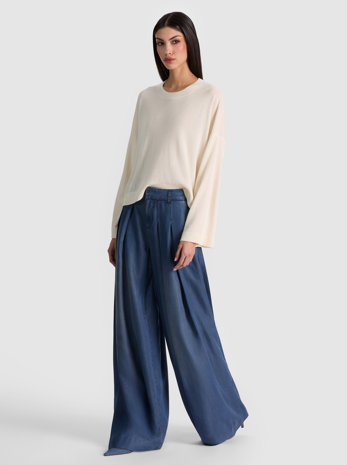 MARGIE WOOL PULLOVER - SOFT WHITE image 4 - ALICE + OLIVIA