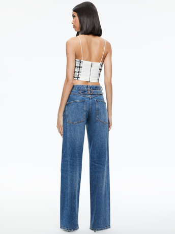 CERESI TWEED CROP TOP