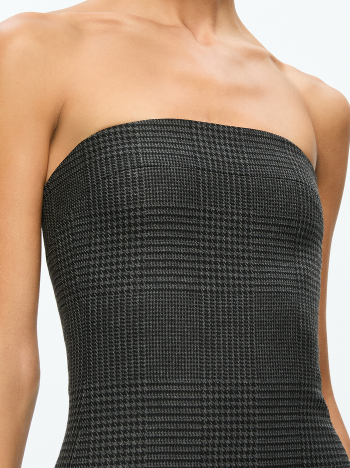 KELLY MIDI DRESS - CHARCOAL GREY MELANGE image 1 - Alice And Olivia
