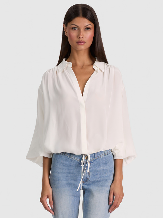 MARGAUX TIE FRONT BLOUSE