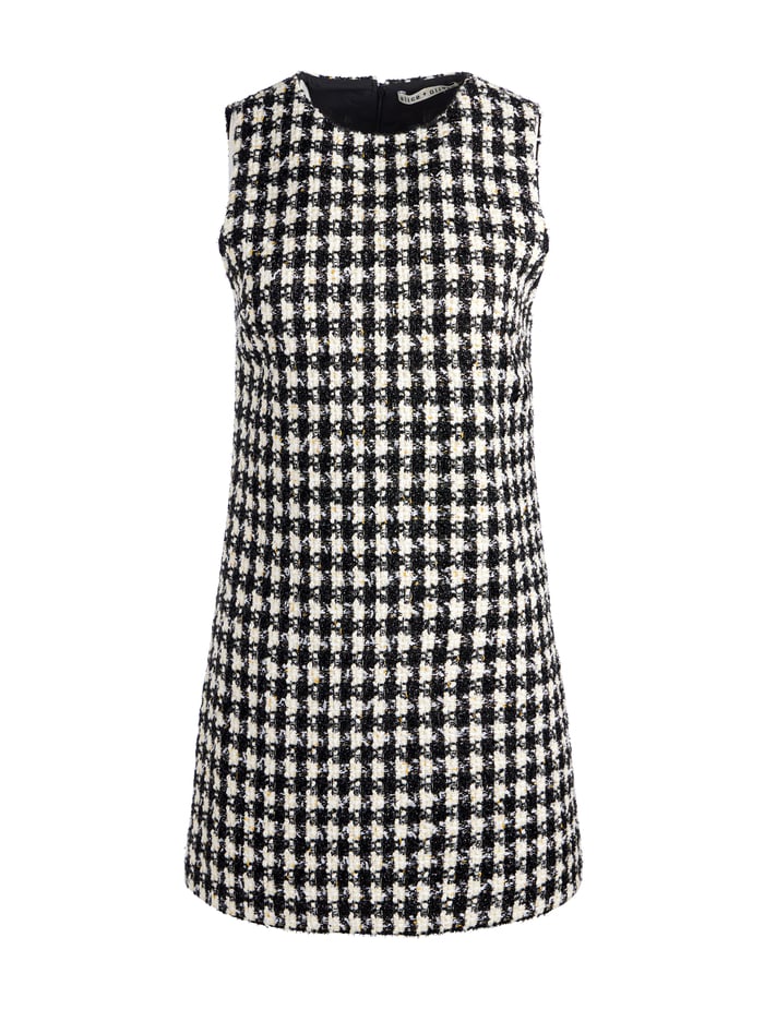 CLYDE MINI DRESS - BLACK/WHITE image 5 - Alice And Olivia