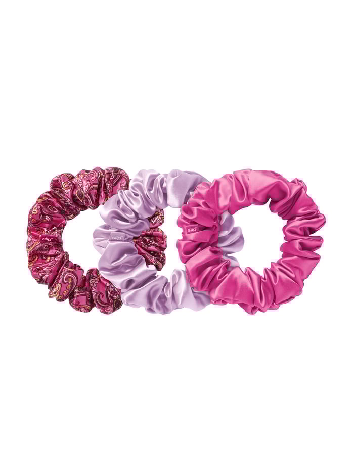 A+O X SLIP SILK LARGE SCRUNCHIE SET - MULTI - Alice And Olivia