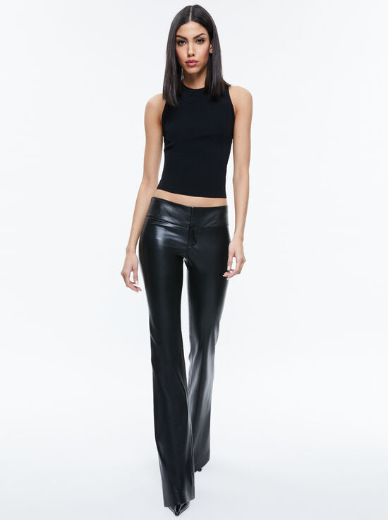 BLACK-OLIVIA VEGAN PANT