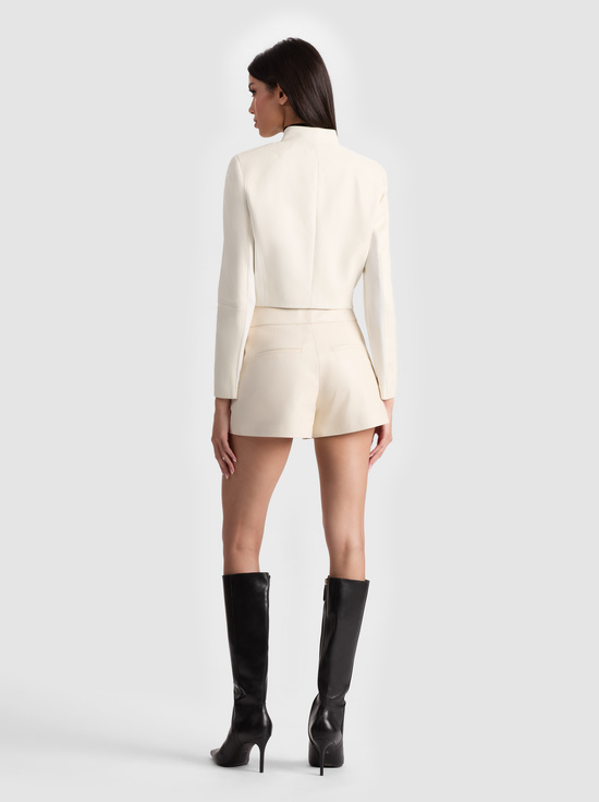 WHITE-NEW HARVEY LEATHER JACKET