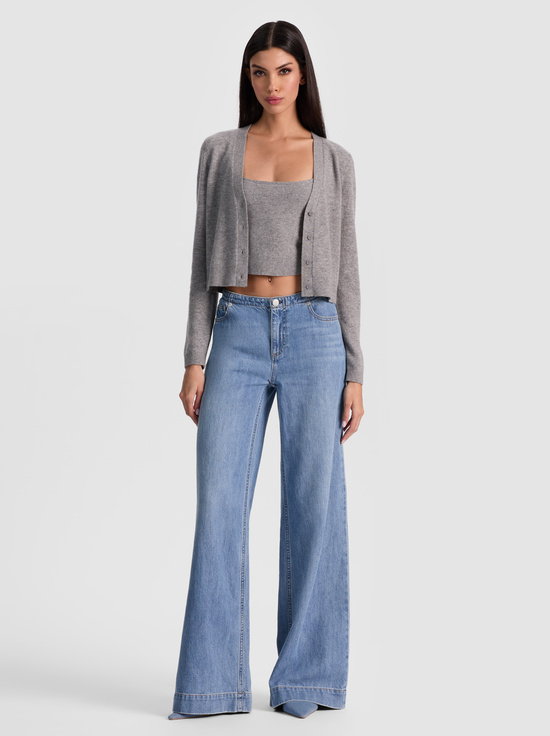 MEDIUM HEATHER GREY-GRACE CASHMERE CARDIGAN