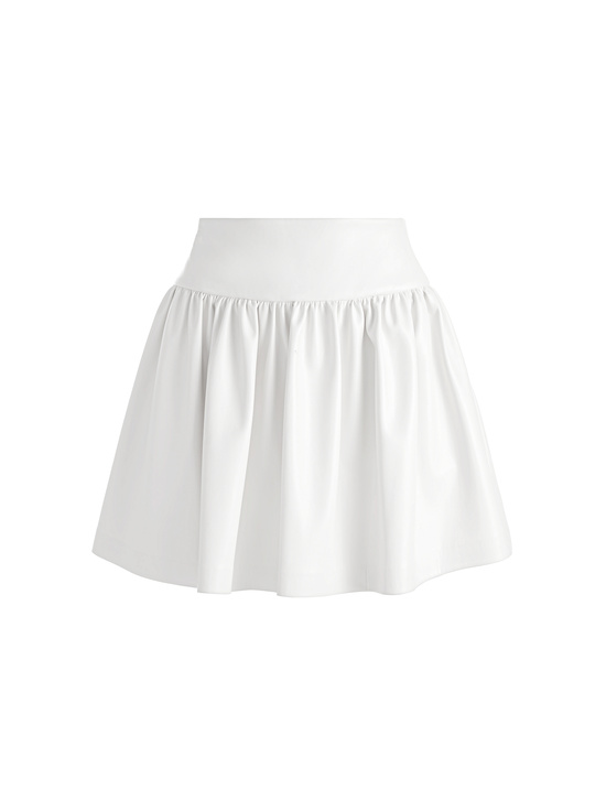 OFF WHITE-ELLA VEGAN MINI SKIRT