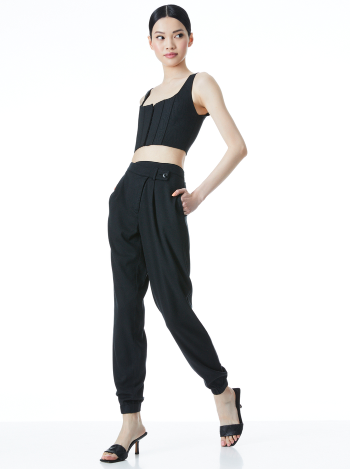 BRESLIN BONED CORSET TOP - BLACK image 4 - Alice And Olivia