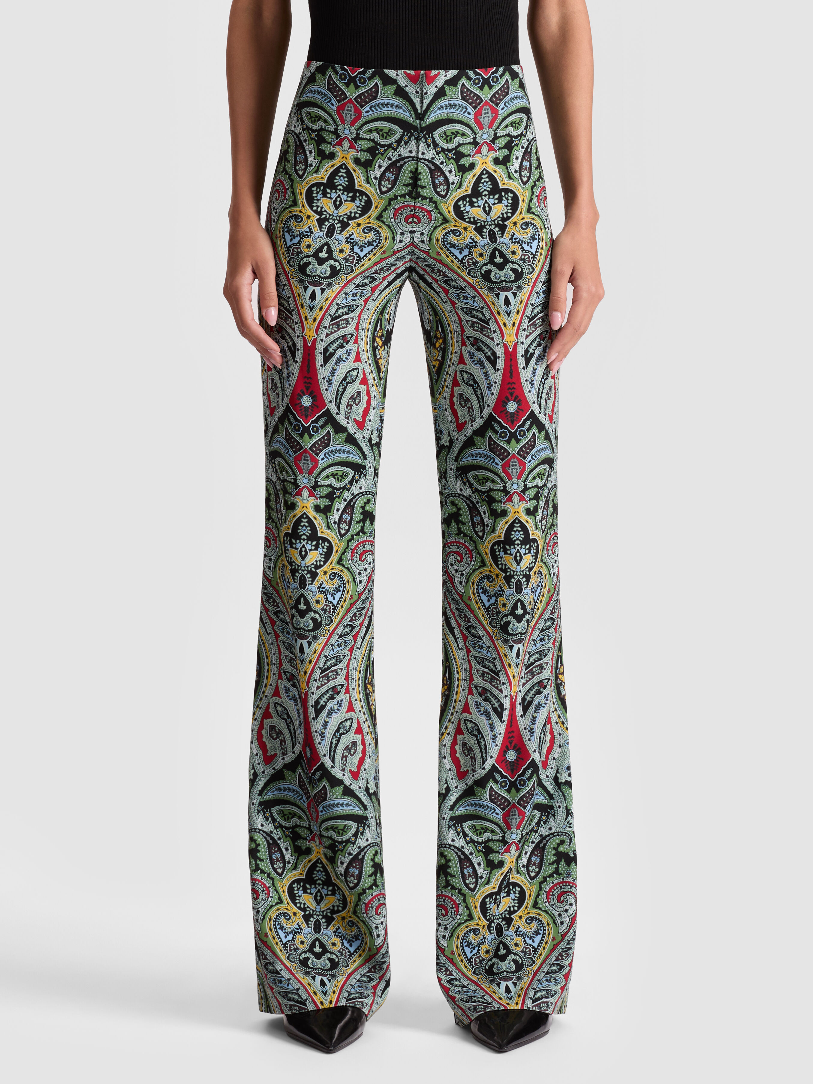 Teeny Bootcut Pant In Paisley Poem | Alice + Olivia