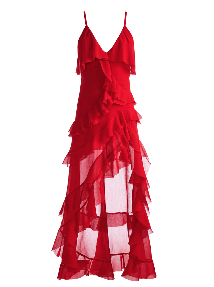 LAVERNE LACE BACK GOWN - RUBY image 5 - ALICE + OLIVIA