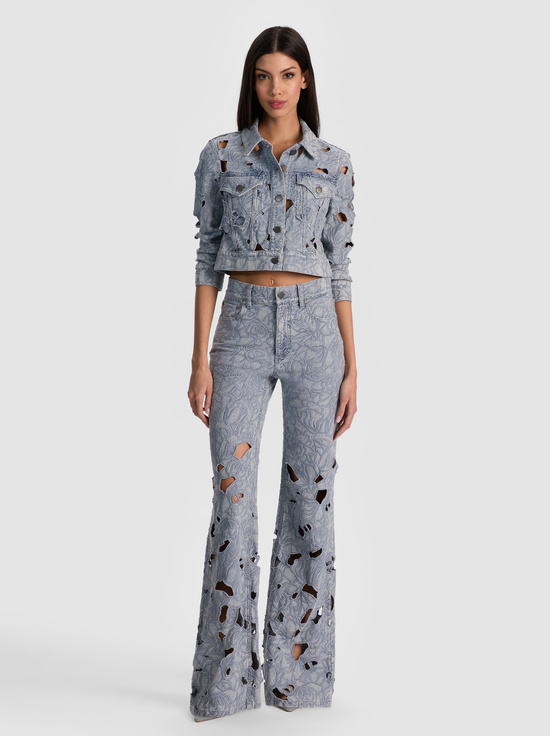 ROCKSTAR BLUE-CHIC LASER-CUT JEAN