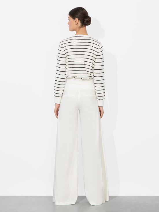 OFF WHITE-OLIVIA LINEN PANT