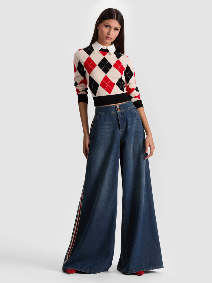 NESSI JEAN WITH SIDE STRIPE - CLEMENTINE TINT image 1 - Alice And Olivia