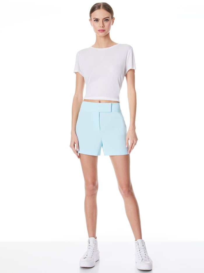 MARA CROSSOVER WAISTBAND SHORT - JULEP image 2 - Alice And Olivia