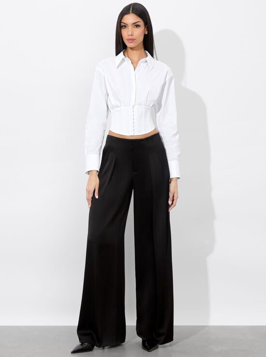 OFF WHITE-EDIE CORSET BUTTON DOWN