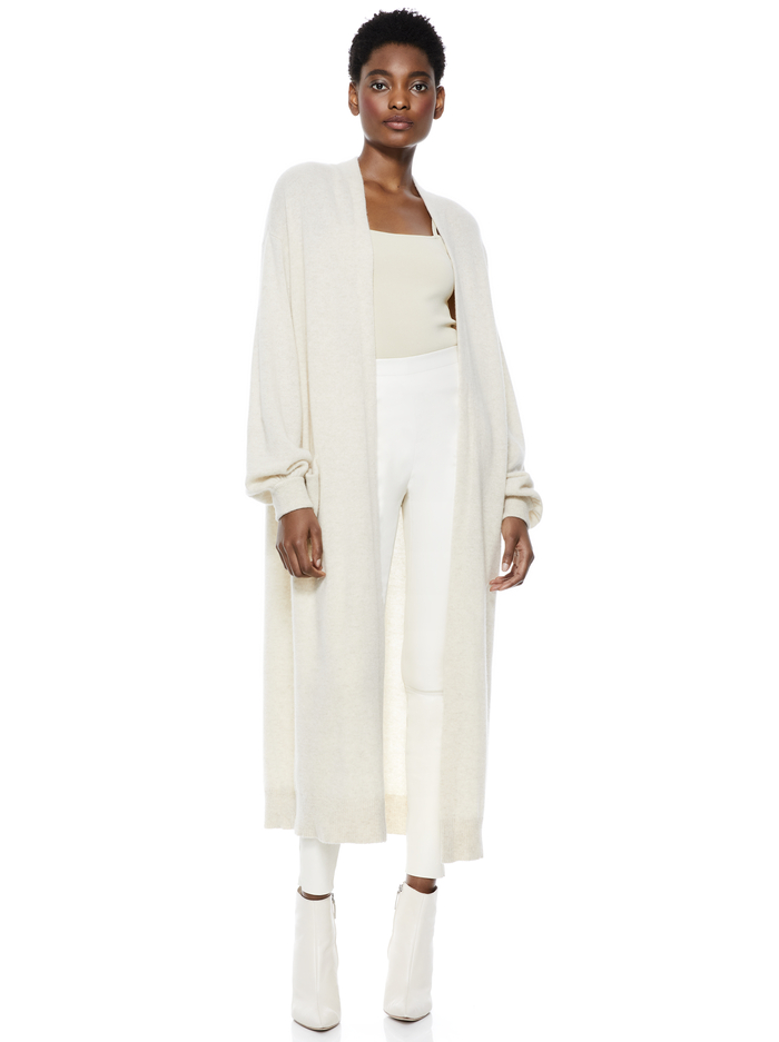 ROSINA BLOUSON SLEEVE DUSTER - OATMEAL image 2 - Alice And Olivia