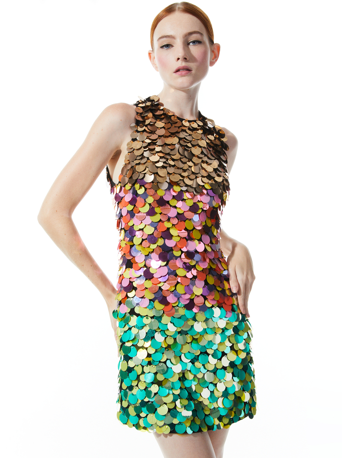 CLYDE MINI DRESS - MULTI image 2 - ALICE + OLIVIA