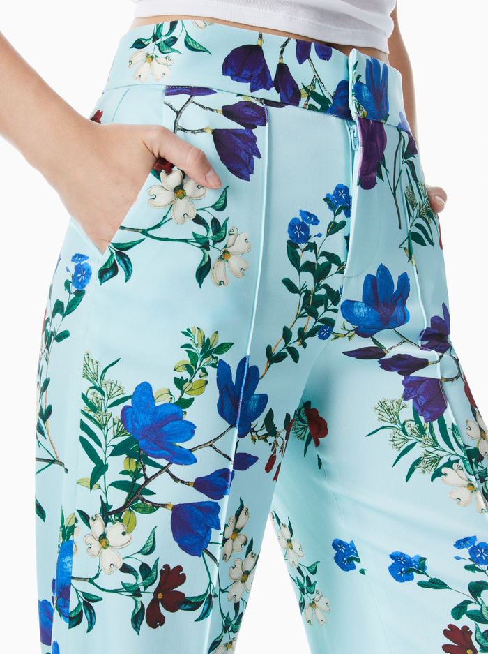 DYLAN HIGH WAISTED WIDE LEG PANT - BEAUTIFUL BLOOMS LG JULEP image 2 - ALICE + OLIVIA