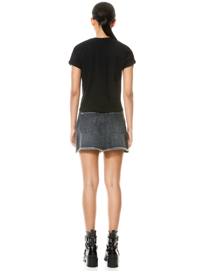 SHIRA TEE - BLACK/MULTI image 1 - Alice And Olivia