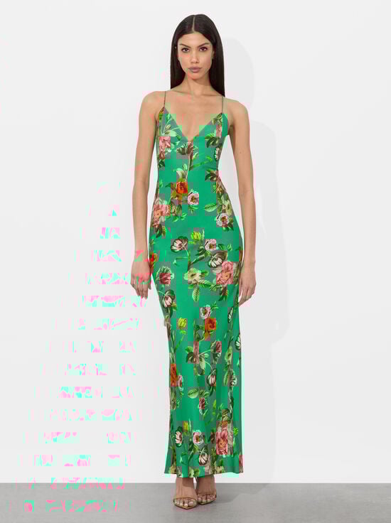 HAMPTONS FLORAL-LOMA MAXI SLIP DRESS