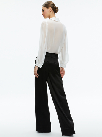 OFF WHITE-ROANNE SHEER BLOUSE
