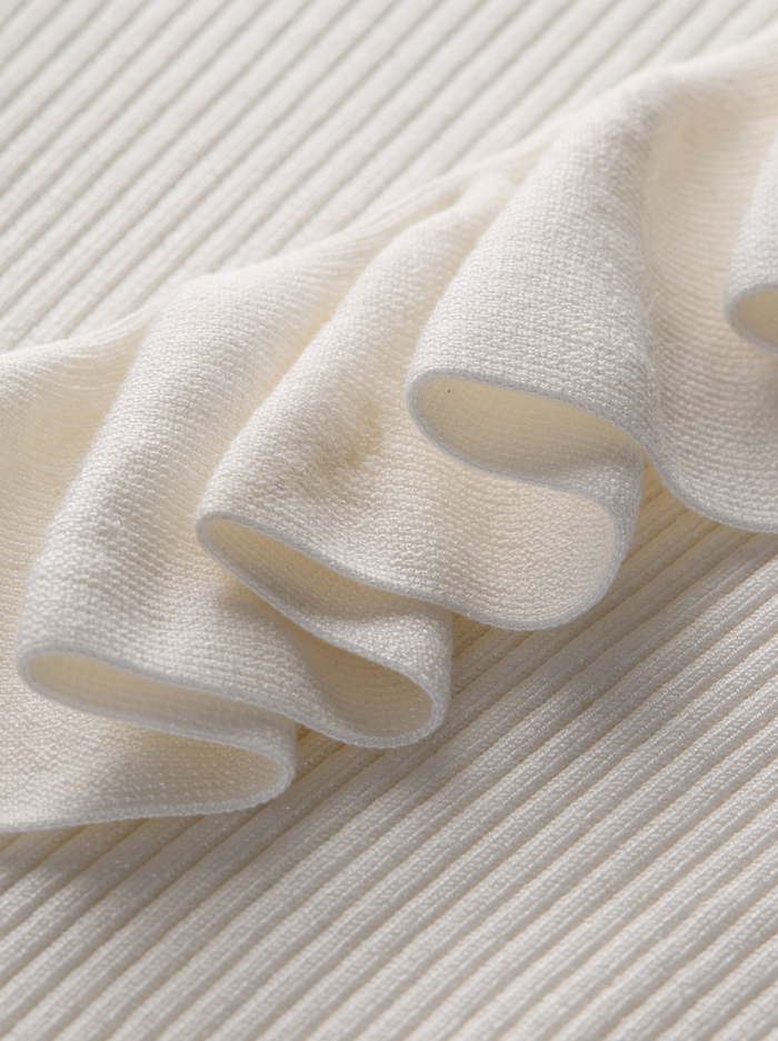 MARNIE RUFFLE TANK - SOFT WHITE image 1 - ALICE + OLIVIA