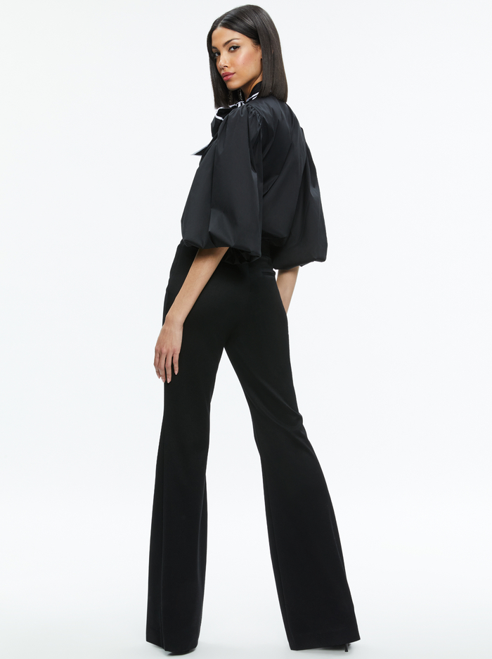 LOU BOW BUTTON DOWN - BLACK/OFF WHITE image 1 - Alice And Olivia