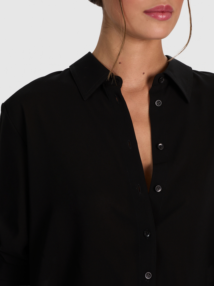 LEON BUTTON DOWN - BLACK image 3 - ALICE + OLIVIA
