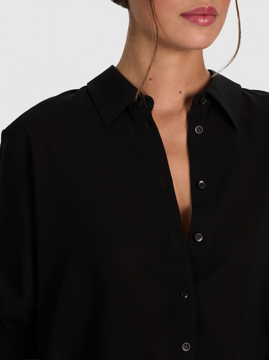 BLACK-LEON BUTTON DOWN