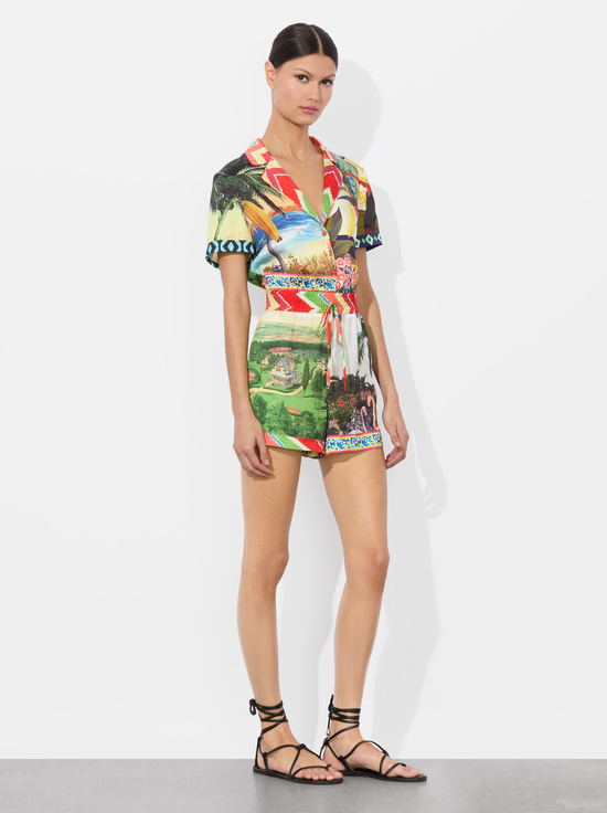 ISLAND DREAMS MULTI-LEIGHTON PAJAMA ROMPER