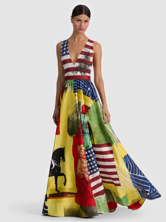 STATESIDE CLASSIC-DARCIE FLARED GOWN