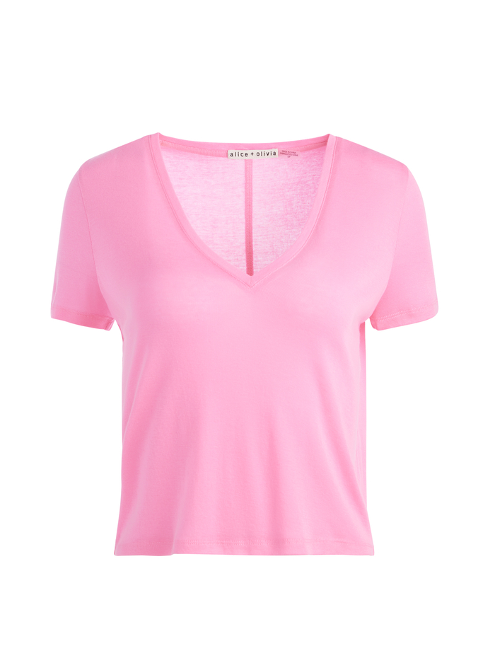 CINDY CROPPED TEE - PRIMROSE image 5 - Alice And Olivia