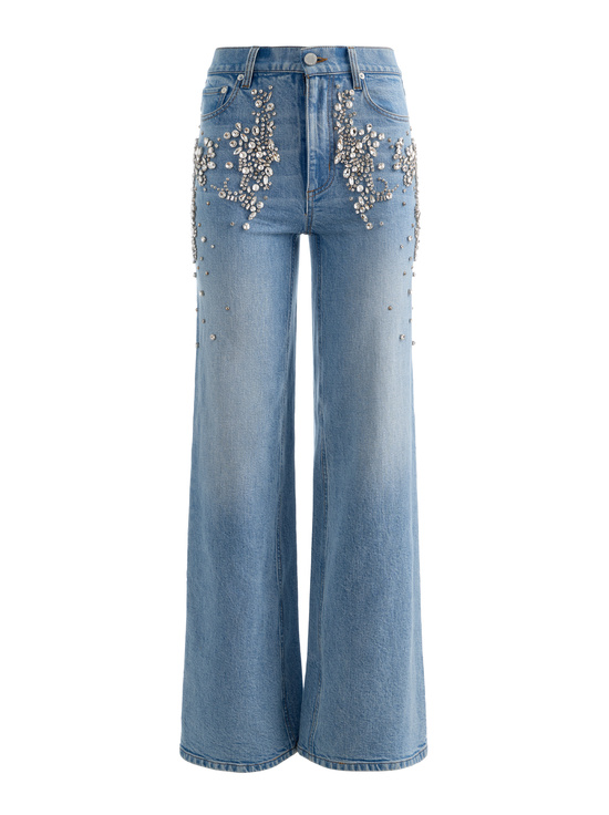 CELINE VINTAGE-CHIC EMBELLISHED JEAN