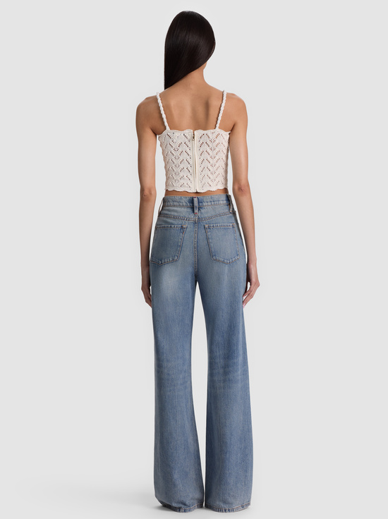 SOFT WHITE-SID CROCHET TANK