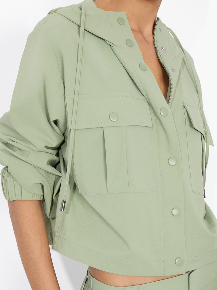 JAMES CROPPED PARKA - SAGE image 3 - ALICE + OLIVIA