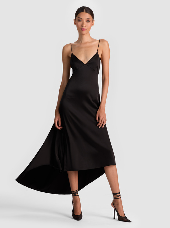 BLACK-LUCIANA SLIP DRESS